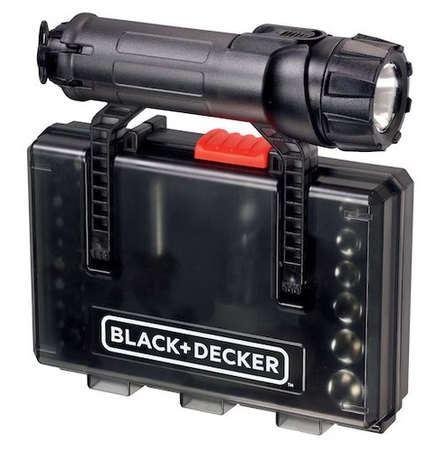 מארז מקרה חרום מברגה ופנס Black+Decker A7224-XJ