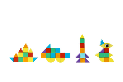 משחק הקוביות המגנטיות הראשונות שלי 42 חלקים מגיל שנה My First Magnetic Cubes