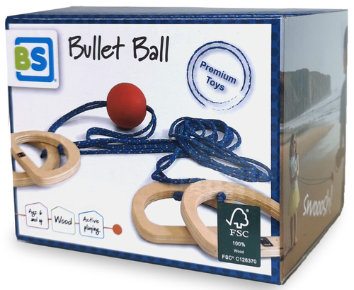 משחק כדוררץ גוגו מעץ על חוט Bullet Ball