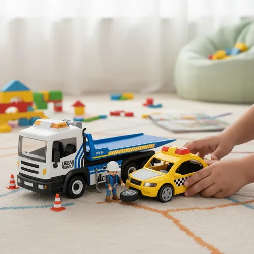 משאית גרר עם מונית אורות וצלילים POWER PLANET