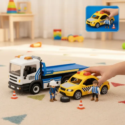 משאית גרר עם מונית אורות וצלילים POWER PLANET