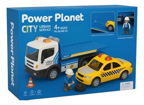 משאית גרר עם מונית אורות וצלילים POWER PLANET