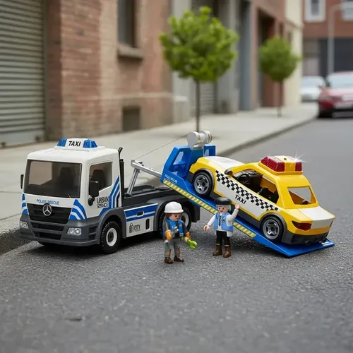 משאית גרר עם מונית אורות וצלילים POWER PLANET