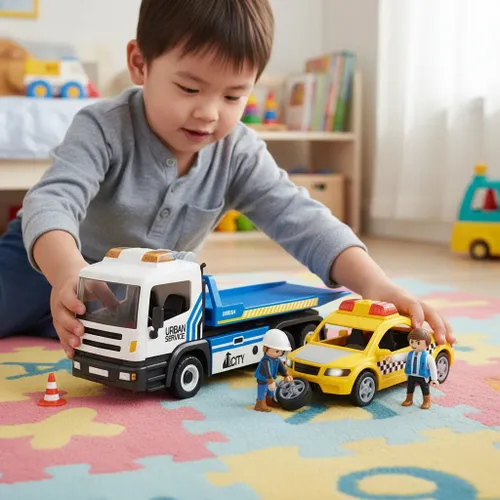 משאית גרר עם מונית אורות וצלילים POWER PLANET