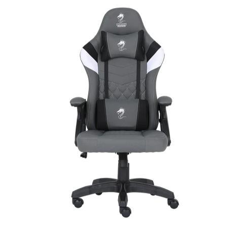 כיסא גיימינג דראגון 2025 ACE PRO - דמוי עור (PU) צבע אפור ולבן