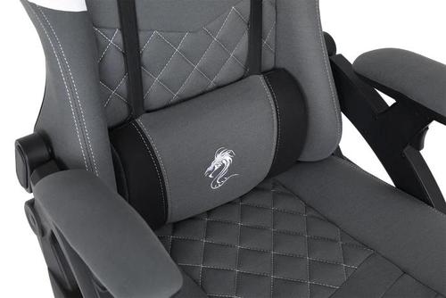 כיסא גיימינג דראגון 2025 ACE PRO - דמוי עור (PU) צבע אפור ולבן