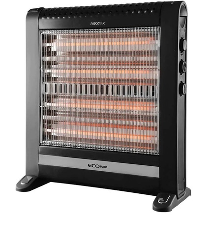 תנור חימום קוורץ 4 גופי חימום Eco Euro 2400W