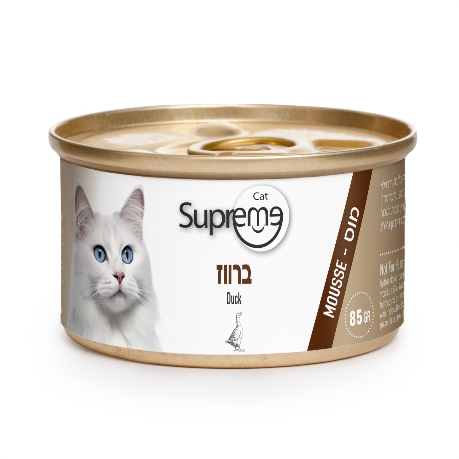 שימור מעדן מוס ברווז 85 גרם לחתולים 