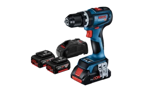 GSB 18V-90C BOSCH מברגה / מקדחה רוטטת נטענת + זוג סוללות 4A + מטען בוש