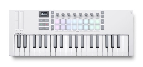 novation launchkey mini37 mk4 white זווית עיקרית