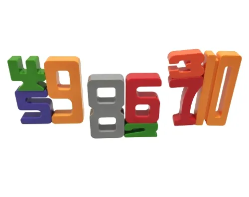 לימוד כמות וספרה במספרים - פלסטיק