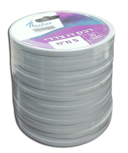 סליל דבק דו צדדי/ 20 מטר/ 5 מ