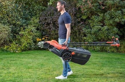 מכסחת דשא עם ידית ארגונומית Black+Decker BEMW471BH 1600W