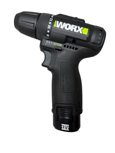 מברגה/מקדחה 12V Brushless WORX WE210  