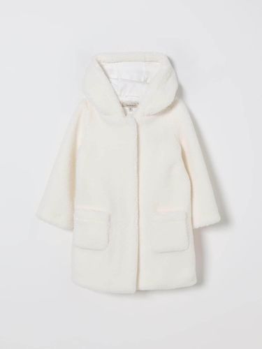 Girls' plush coat with bows
