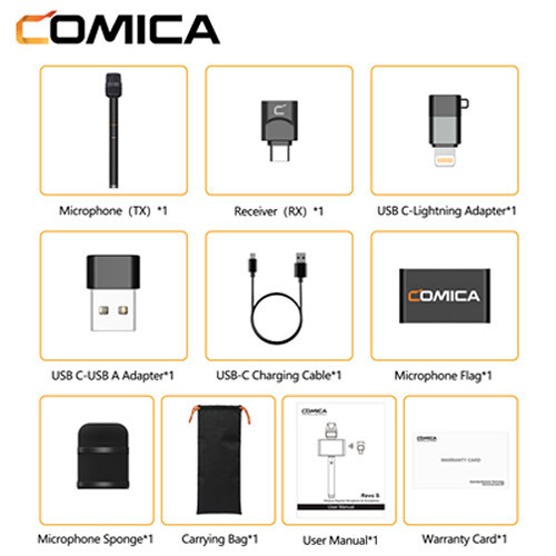 מיקרופון כתבים אלחוטי לסמארטפונים Comica Revo S USB-C