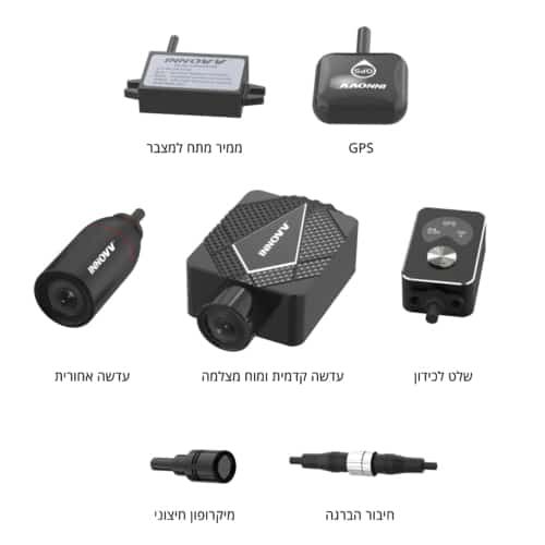 INNOVV K5 4K מצלמה דרך כפולה לאופנועים ולרכבי שטח