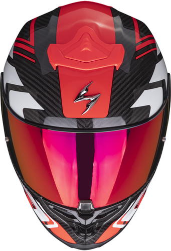 קסדת קרבון סקורפיון שחור / אדום -  SCORPION R-1 SUPRA