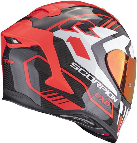 קסדת קרבון סקורפיון שחור / אדום -  SCORPION R-1 SUPRA