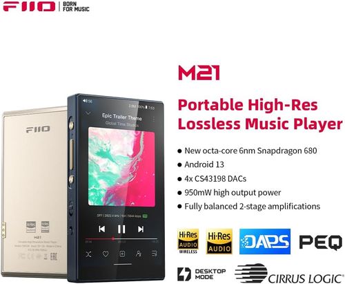 נגן מוזיקה נייד ברזולוציה גבוהה FIIO M21