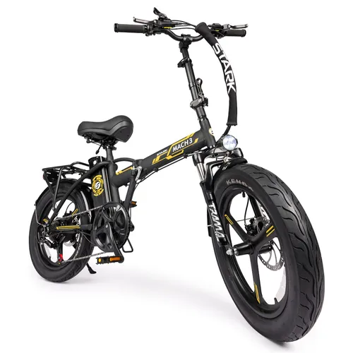 אופניים חשמליים 48V 18A דגם STARK MACH 3 Plus+ - זהב שחור 