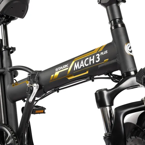 אופניים חשמליים 48V 18A דגם STARK MACH 3 Plus+ - זהב שחור 