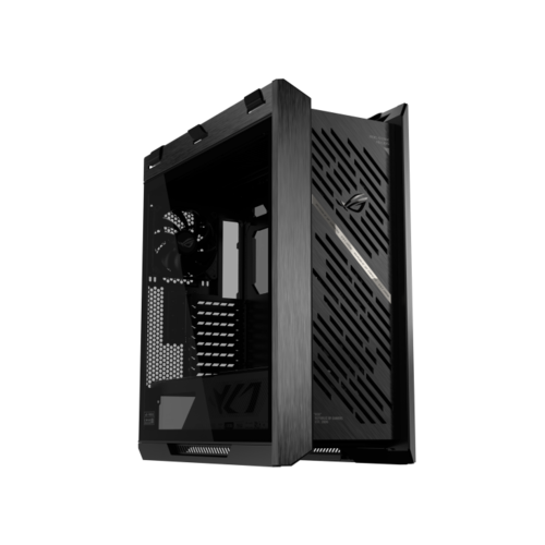 מארז ROG Strix Helios II עם זכוכית מחוסמת וכוננות לקירור עוצמתי וחומרה מתקדמת.