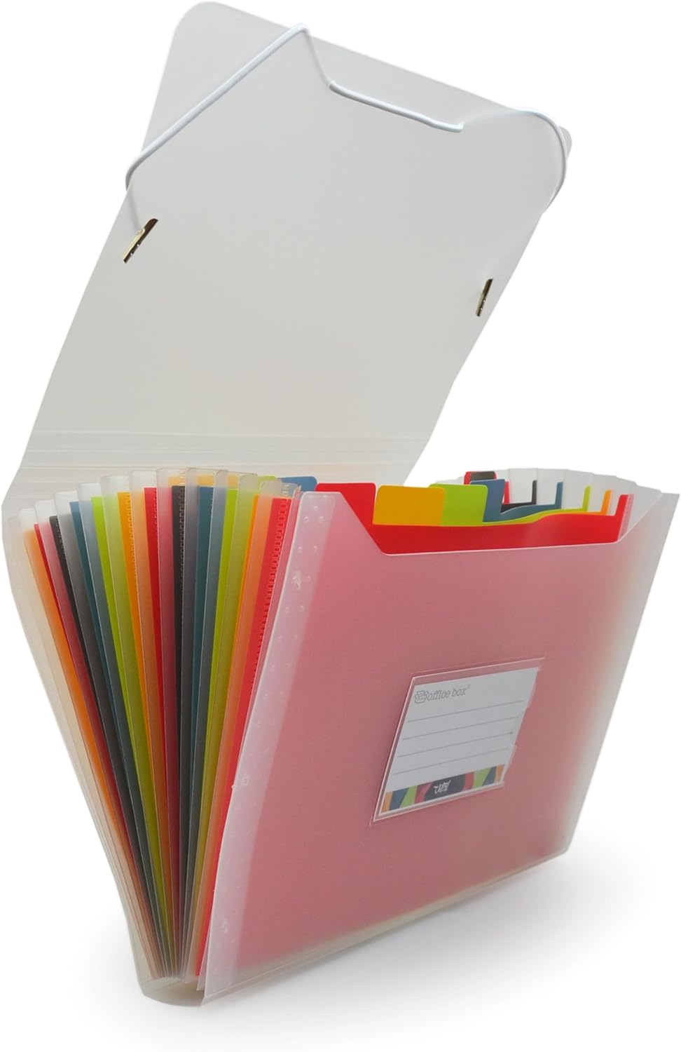 תיקיית הרמוניקה A5 (אקורדיון) , 12 תאים , סדרה VITAL COLORS