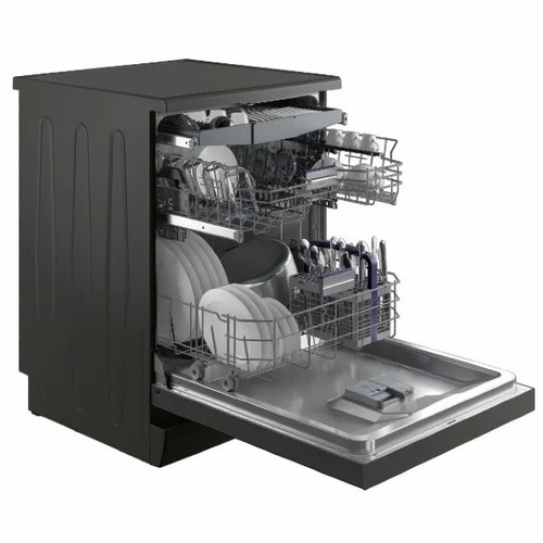 מדיח כלים עומד BEKO BDFN36522DQ, נירוסטה מושחרת, 15 מערכות כלים 60 ס