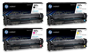 סט טונרים מקורי HP 207X  W2210X/W2211X/W2212X/W2213X