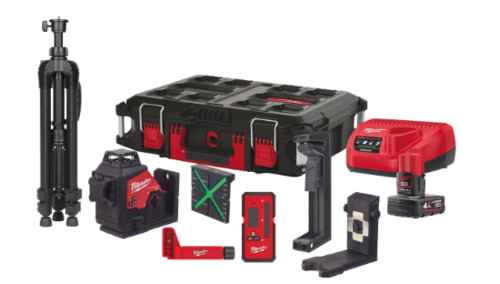 ערכת לייזר ירוק 3 מעגלים מתכוונן בארגז M123PLKIT-401 - PACKOUT
