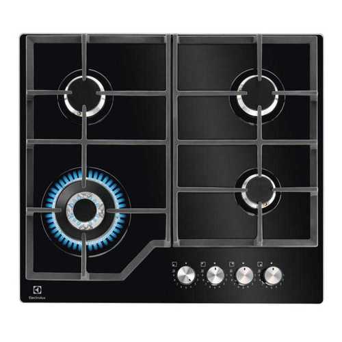 כיריים גז Electrolux KGG64362K זכוכית שחורה