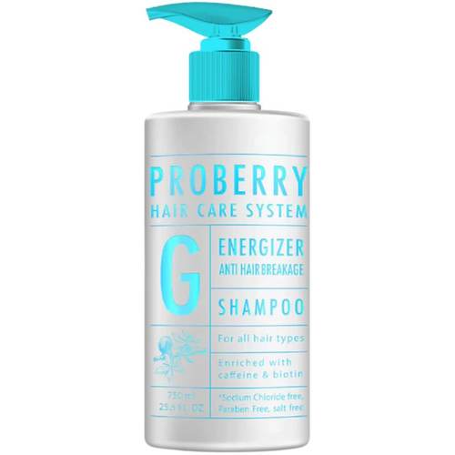 פרוברי שמפו אנרג`יזר ללא מלחים משקם PROBERRY  לשיער נגד שבירה פרוברי 750 מ
