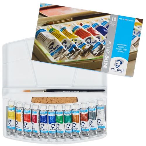  סט 12 שפורפרות צבעי מים Van Gogh