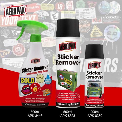 תרסיס להורדת מדבקות ספריי להסרת מדבקות 500 מ