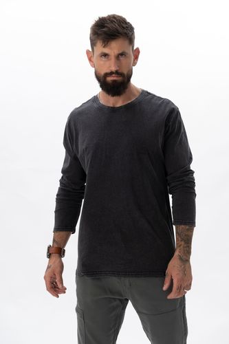 REDBACK WASHED LONG-T / Black