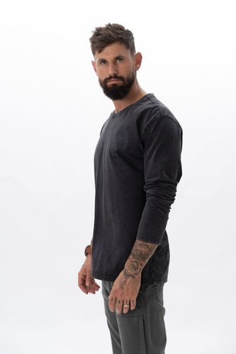 REDBACK WASHED LONG-T / Black