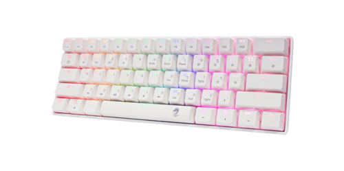 מקלדת גיימינג מיני מכאנית אלחוטית לבנה DRAGON MK61 MINI KEYBOARD WHITE 