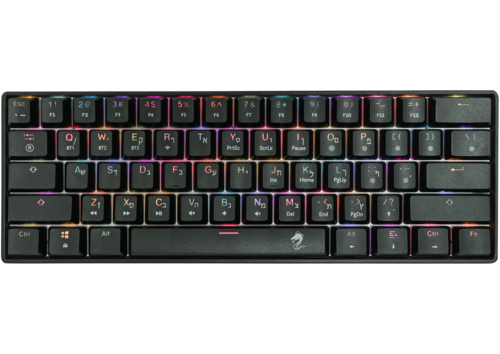 מקלדת גיימינג מיני מכאנית אלחוטית שחורה DRAGON MK61 MINI KEYBOARD BLACK 