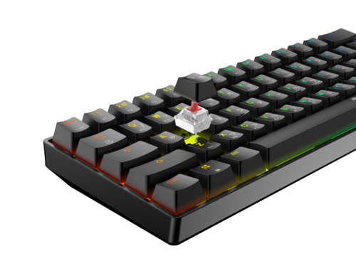 מקלדת גיימינג מיני מכאנית אלחוטית שחורה DRAGON MK61 MINI KEYBOARD BLACK 