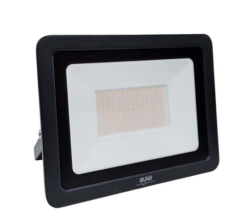 פנס הצפה מוגן מים SMD 100W - אור חם - שחור