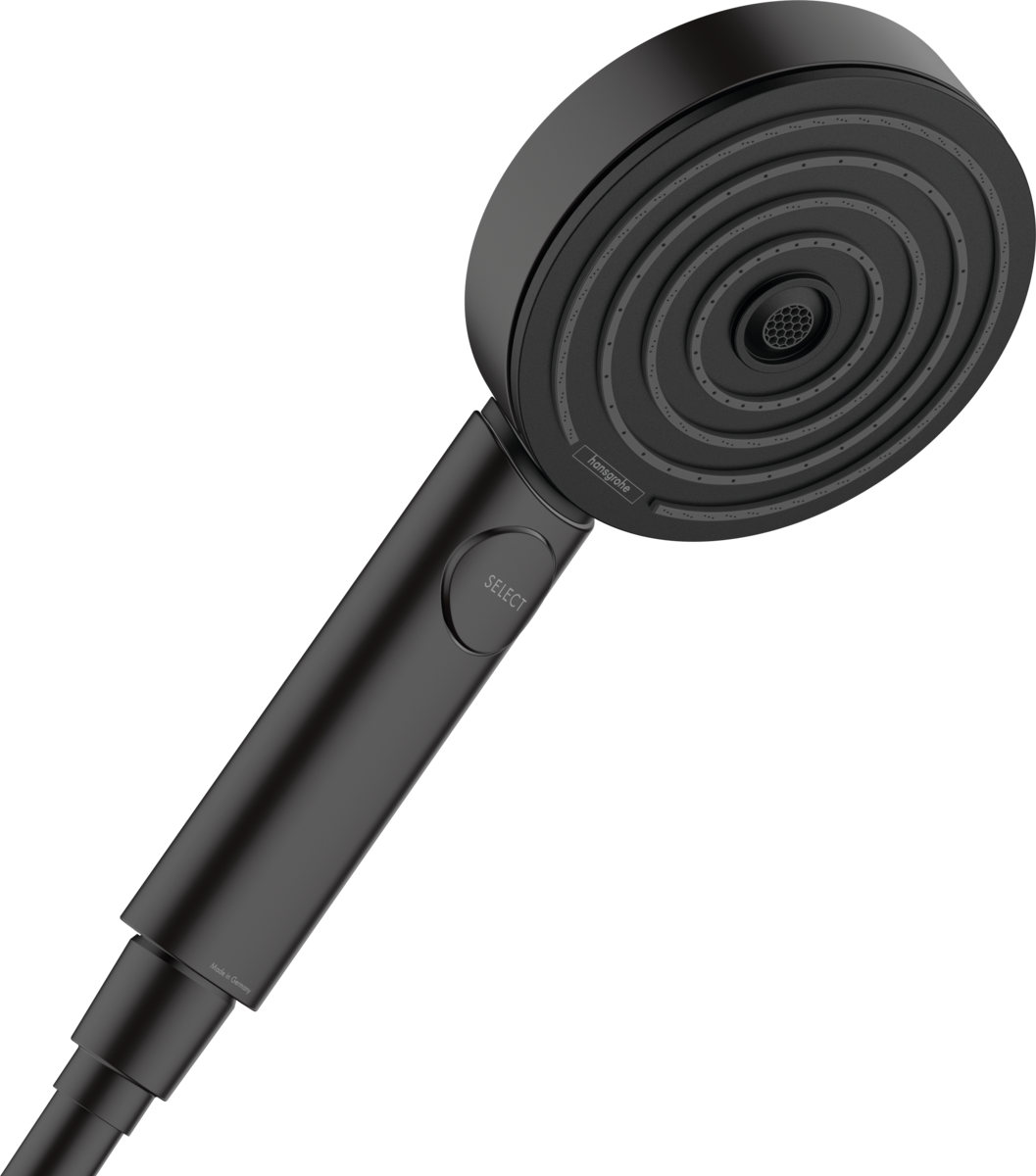 מזלף יד למקלחת 3 מצבים שחור דגם 24110670 HANSGROHE