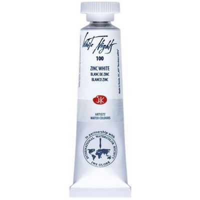 צבע מים שפורפרת 10 מל White Nights -Zinc White 100