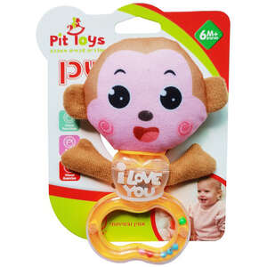 רעשן נשכן מבית Pit Toys - קוף