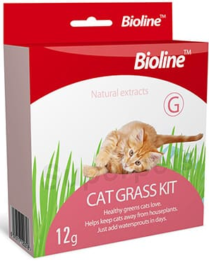 ביוליין ערכת קט גראס דשא לחתולים 12 גרם -  Bioline Catgrass Kit