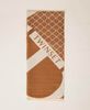 Jacquard wool cloth stole with logo