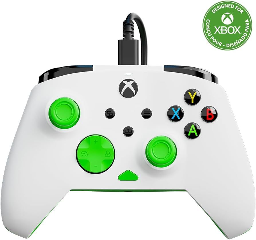 בקר חוטי לגיימינג Turtle Beach Rematch Core – תואם Xbox ו‑PC ירוק לבן