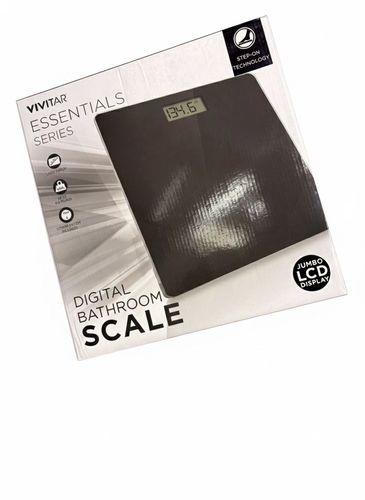 משקל אדם זכוכית VIVITAR צבע שחור PSV134BLK
