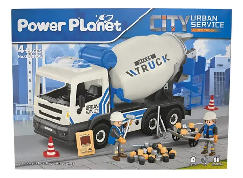 מערבל בטון כחול עם אורות וצלילים POWER PLANET