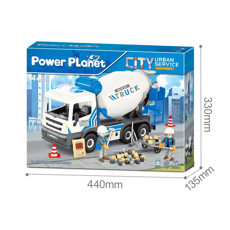 מערבל בטון כחול עם אורות וצלילים POWER PLANET